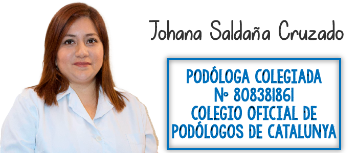 Johana Saldaña podóloga colegiada